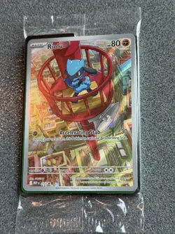 Pokemon Riolu Black Star 010 Mega Evolutions ETB Promo - SEALED PACK - CENTERED - Image 1