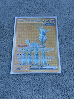 Pokemon TCG Temporal Forces Iron Crown ex 216/162 Sv05:Holo- Near Mint- New - Image 1
