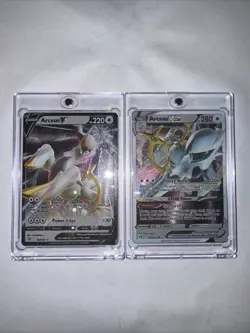 Pokemon Arceus VSTAR + Arceus V Brilliant Stars Ultra Premium Collection Metal - Image 1