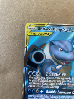 Blastoise & Piplup Gx 214/236 Full Art Cosmic Eclipse Pokemon TCG - Image 3