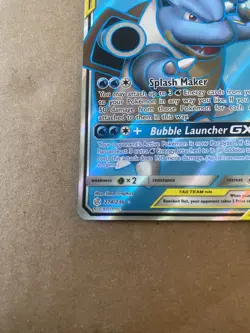 Blastoise & Piplup Gx 214/236 Full Art Cosmic Eclipse Pokemon TCG - Image 4