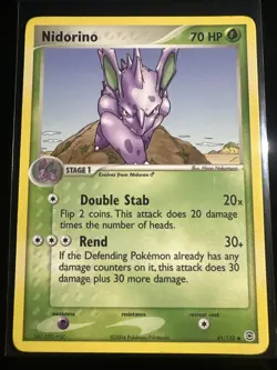 Nidorino 41/112 Pokemon - EX Fire Red & Leaf Green MP - Image 1