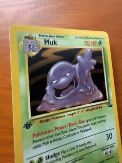 Pokemon First Edition Fossil Muk 13/62 NM/NM+ Holographic WOTC - Image 3