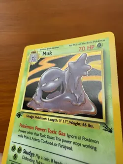 Pokemon First Edition Fossil Muk 13/62 NM/NM+ Holographic WOTC - Image 4