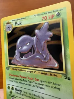Pokemon First Edition Fossil Muk 13/62 NM/NM+ Holographic WOTC - Image 5