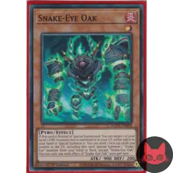 Yugioh Snake-Eye Oak AGOV-EN008 Super Rare 1st Edition NM - Image 1