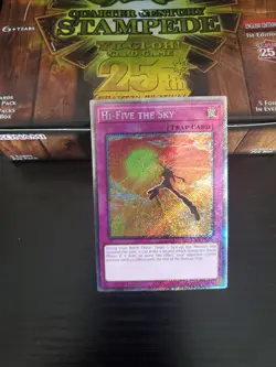 Yugioh Stampede - Hi-Five the Sky - Platinum Secret Rare - RA04-EN239 - Image 1