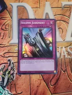 Solemn Judgement Super Rare RA02-EN075 1st Ed NM Yugioh - Image 1