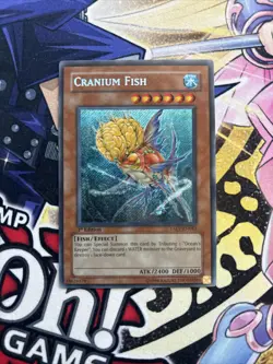 Cranium Fish TAEV-EN083 Secret Rare 1st Edition Yugioh LP (STH) - Image 1