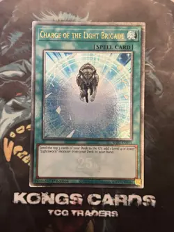 RA02-EN055 Charge of the Light Brigade Quarter Century Secret Rare YuGiOh! NEW - Image 1