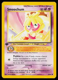 Smoochum 54/64 Common Neo Revelation 1st Edition Pokemon Card - Image 1