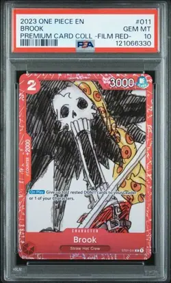 One Piece Film Red 2023 ST01-011 BROOK Card PSA 10 Gem Mint - Image 1