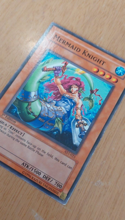 1st Edition Mermaid Knight AST-025 YuGiOh card (LP) - Image 1