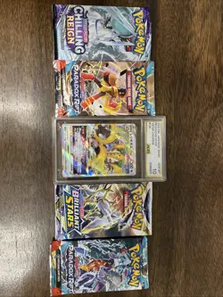 Pokemon Lot #3 Sealed Packs And Graded Card - Image 1