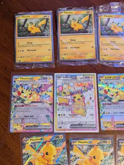 Pokemon Lot Of 17 Pikachu Cards Sealed And NM - Image 2