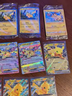 Pokemon Lot Of 17 Pikachu Cards Sealed And NM - Image 3