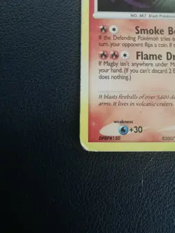 Pokemon Card Magmortar 12/123 D&P Mysterious Treasures Holo Rare - Image 4
