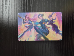 KPop Demon Hunters Collectible Trading Card (Q) - HUNTR/X - Rumi, Mira, Zoey - Image 1