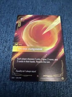 Divine Judgement 244/298 League of Legends Riftbound Epic Foil NM English Card - Image 1
