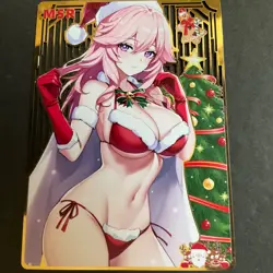 WES - Goddess Story Gold METAL Card - Serial Number #020/100! Anime Girl Bikini - Image 1