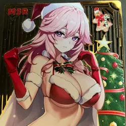 WES - Goddess Story Gold METAL Card - Serial Number #020/100! Anime Girl Bikini - Image 2