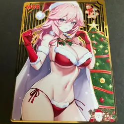 WES - Goddess Story Gold METAL Card - Serial Number #020/100! Anime Girl Bikini - Image 4