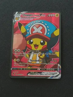 CHOPPER ONE PIECE LUFFY PIKACHU POKEMON COSPLAY CARTE CARD NEW HOLO PRISM MANGA - Image 3