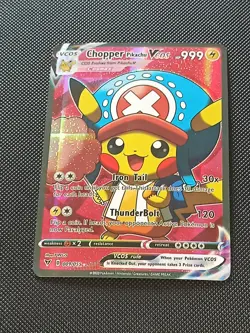 CHOPPER ONE PIECE LUFFY PIKACHU POKEMON COSPLAY CARTE CARD NEW HOLO PRISM MANGA - Image 5