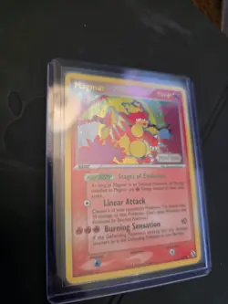 Magmar 21/92 EX Legend Maker Reverse Holo Stamped 2006 Pokemon Card - Image 1