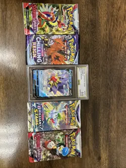 Pokemon Lot #2 Sealed Packs And Graded Card - Image 1