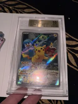 BGS 10 Pikachu Scarlet Violet Promo Card PRISTINE 001/Sv-p Japanese Pokemon Card - Image 3