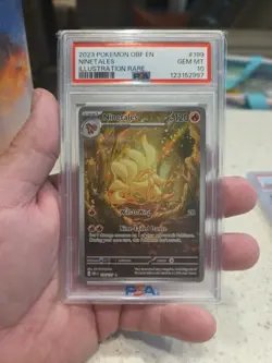 Pokemon TCG Ninetales Obsidian Flames Holo Card 199/197 PSA10 Gem! - Image 1