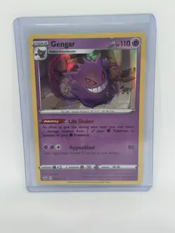 Pokemon Gengar Holo Rare Card 085/202 Swsh01: Sword & Shield Base Set - Image 1