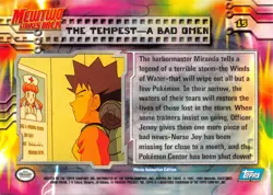 THE TEMPEST A BAD OMEN #15 - BLue Logo - MEWTWO SB - TOPPS POKEMON CARD - LP/MP - Image 2