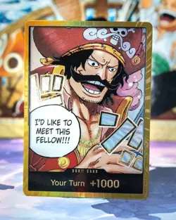 One Piece Card Don!! Gol D. Roger Gold ENGLISH OP13 Carrying on His Will TCG CCG - Image 1