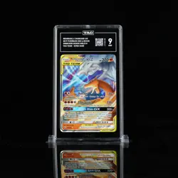 Pokemon Reshiram & Charizard GX Ultra Rare Holo Card 20/214 TAG 9 - Image 1