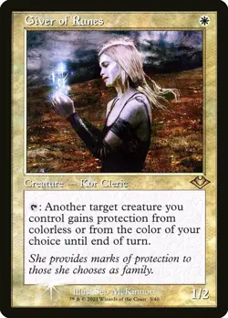 1x Giver of Runes - Foil Etched - Retro Frame Light Play MTG Magic - Kid Icarus - Image 1