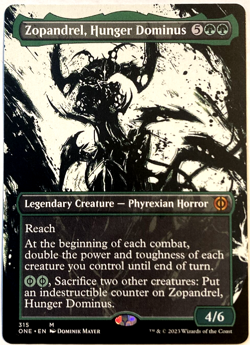 MTG Zopandrel, Hunger Dominus *SHOWCASE* Phyrexia: All Will Be One 315 NM - Image 1