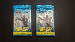 MTG March of the Machine - Lot of 2 SEALED Set Booster Packs - Image 1