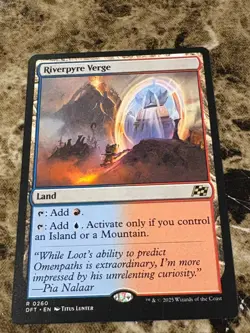 RIVERPYRE VERGE Magic MTG Aetherdrift - Image 1
