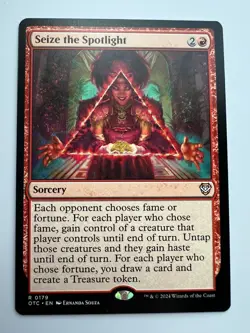 Seize the Spotlight Commander: Outlaws of Thunder Junction Regular #0179 - Image 1