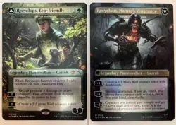 MTG Recyclops, Eco-friendly Garruk Relentless FOIL The Office: Dwight's Destiny - Image 1