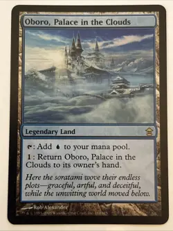 MTG Saviors of Kamigawa Oboro, Palace in the Clouds Foil 164/165 MP Rare - Image 1