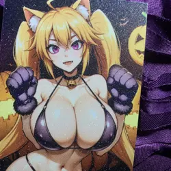 Irina Shidou HIGH SCHOOL DxD Halloween Goddess Girl Waifu Card Kitty - Image 2
