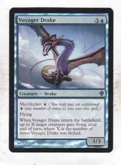 Magic MTG Worldwake: Foil: Voyager Drake - Image 1