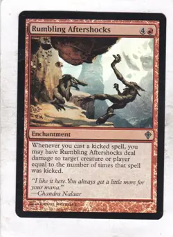 Magic MTG Worldwake: Foil: Rumbling Aftershocks - Image 1