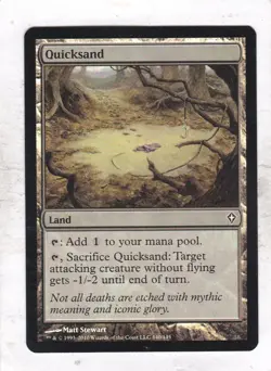Magic MTG Worldwake: Foil: Quicksand - Image 1