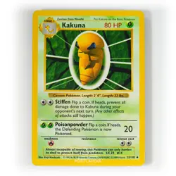 Pokemon - Kakuna - 33/102 - Shadowless - Base Set - Uncommon Card - Image 1