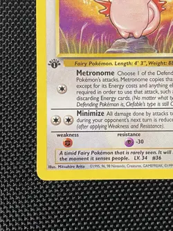 1st Edition WOTC - Clefable 17/64 - Jungle Set Pokemon Card - Image 5
