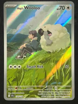 2025 POKEMON JTG EN-JOURNEY TOGETHER ILLUSTRATION RARE 170/159 HOP'S WOOLOO NM - Image 1